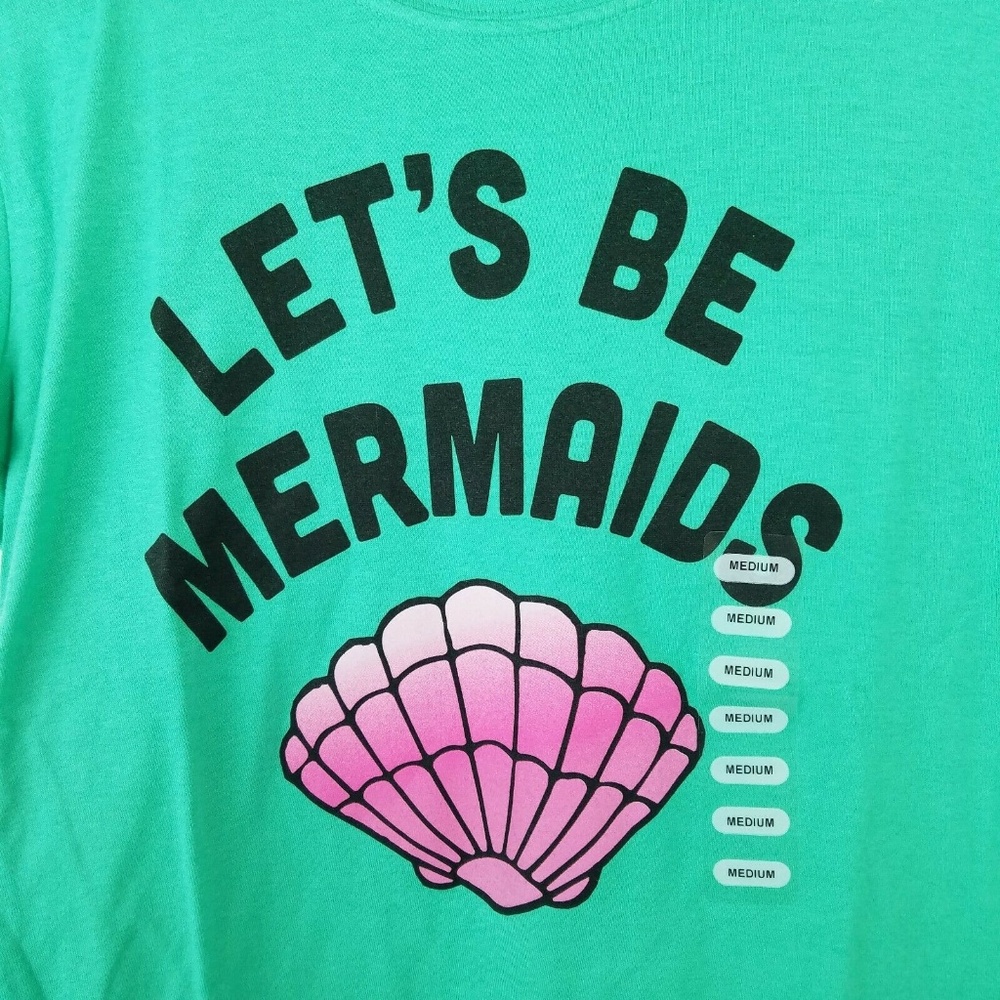 NWT Let's Be Mermaids Graphic T Shirt Sizes S-L - Picture 2 of 3